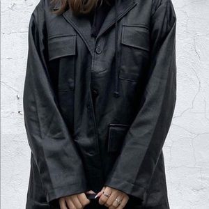 LEATHER BLAZER JACKET